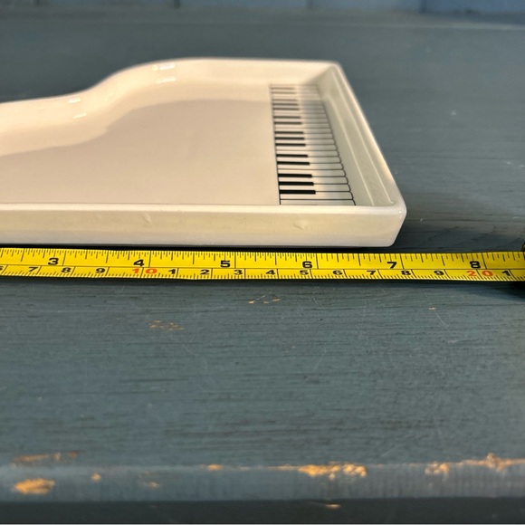 Vintage 1980 Shafford Original Ceramic Grand Piano Shape & Design 7 in Plate - Picture 7 of 10